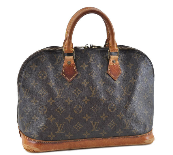 Authentic LOUIS VUITTON Monogram Alma Hand Bag M51130 LV H2211