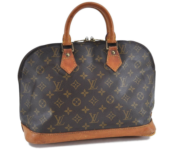 Authentic LOUIS VUITTON Monogram Alma Hand Bag M51130 LV H2247