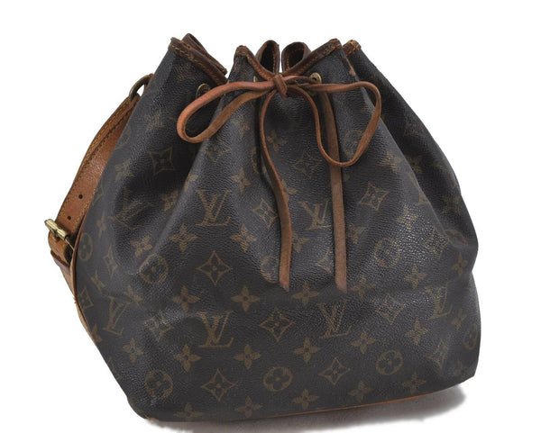 Authentic LOUIS VUITTON Monogram Petit Noe Shoulder Bag M42226 LV H2248