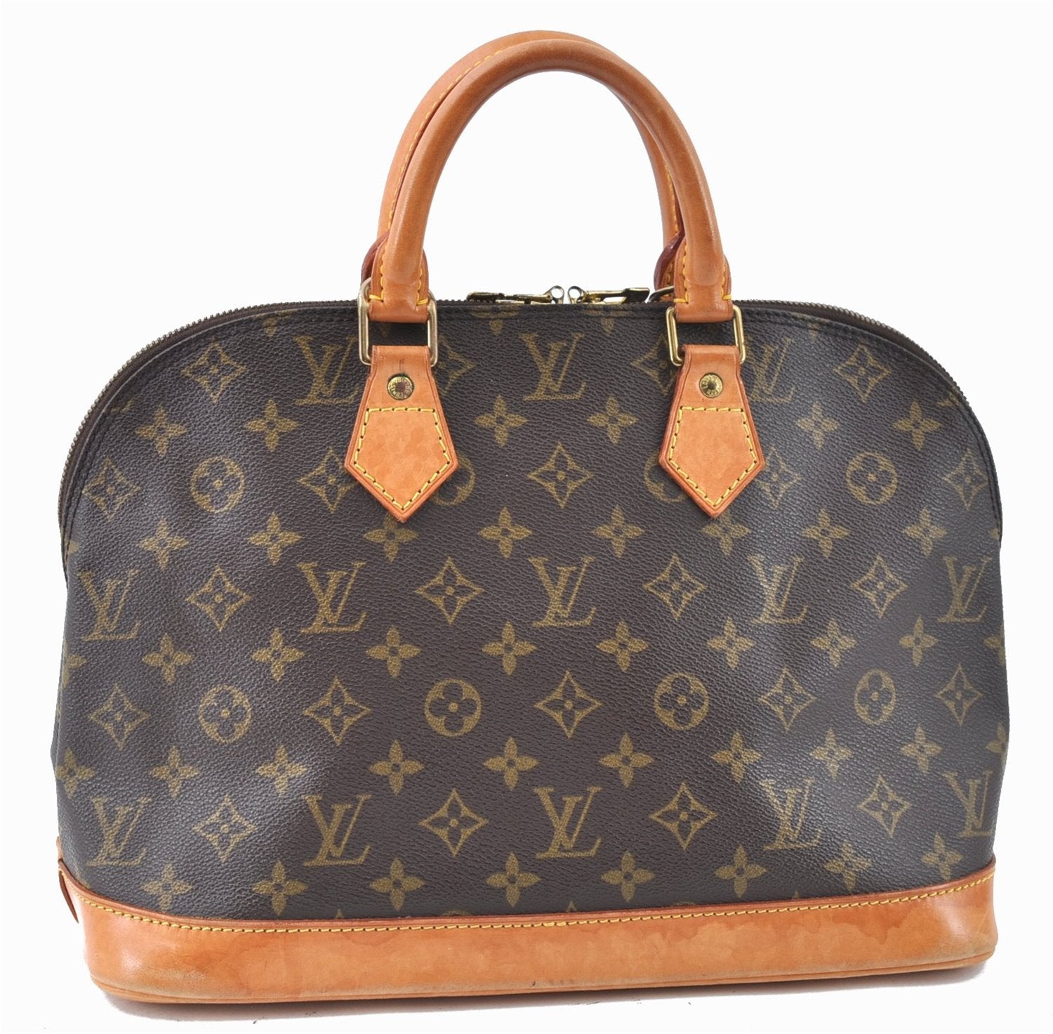 Authentic Louis Vuitton Monogram Alma Hand Bag Purse M51130 LV H2256