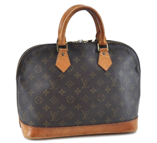 Authentic LOUIS VUITTON Monogram Alma Hand Bag M51130 LV H2263