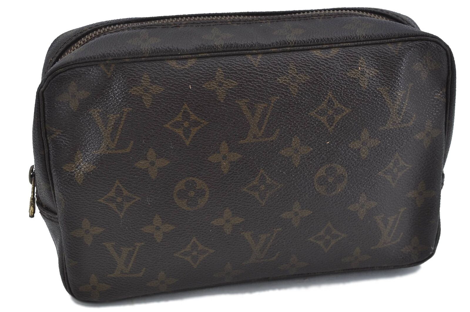 Auth LOUIS VUITTON Monogram Trousse Toilette 23 Clutch Hand Bag M47524 LV H2267