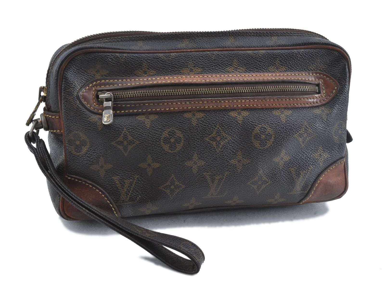 Auth LOUIS VUITTON Monogram Marly Dragonne GM Clutch Hand Bag M51825 LV H2278