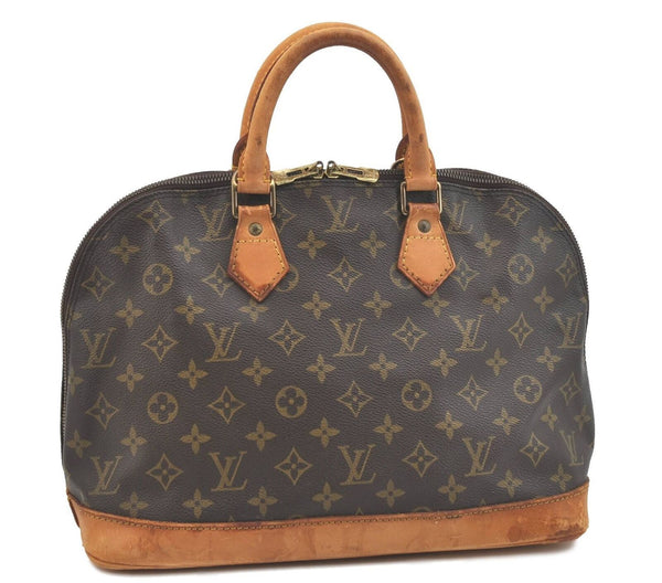 Authentic LOUIS VUITTON Monogram Alma Hand Bag M51130 LV H2302