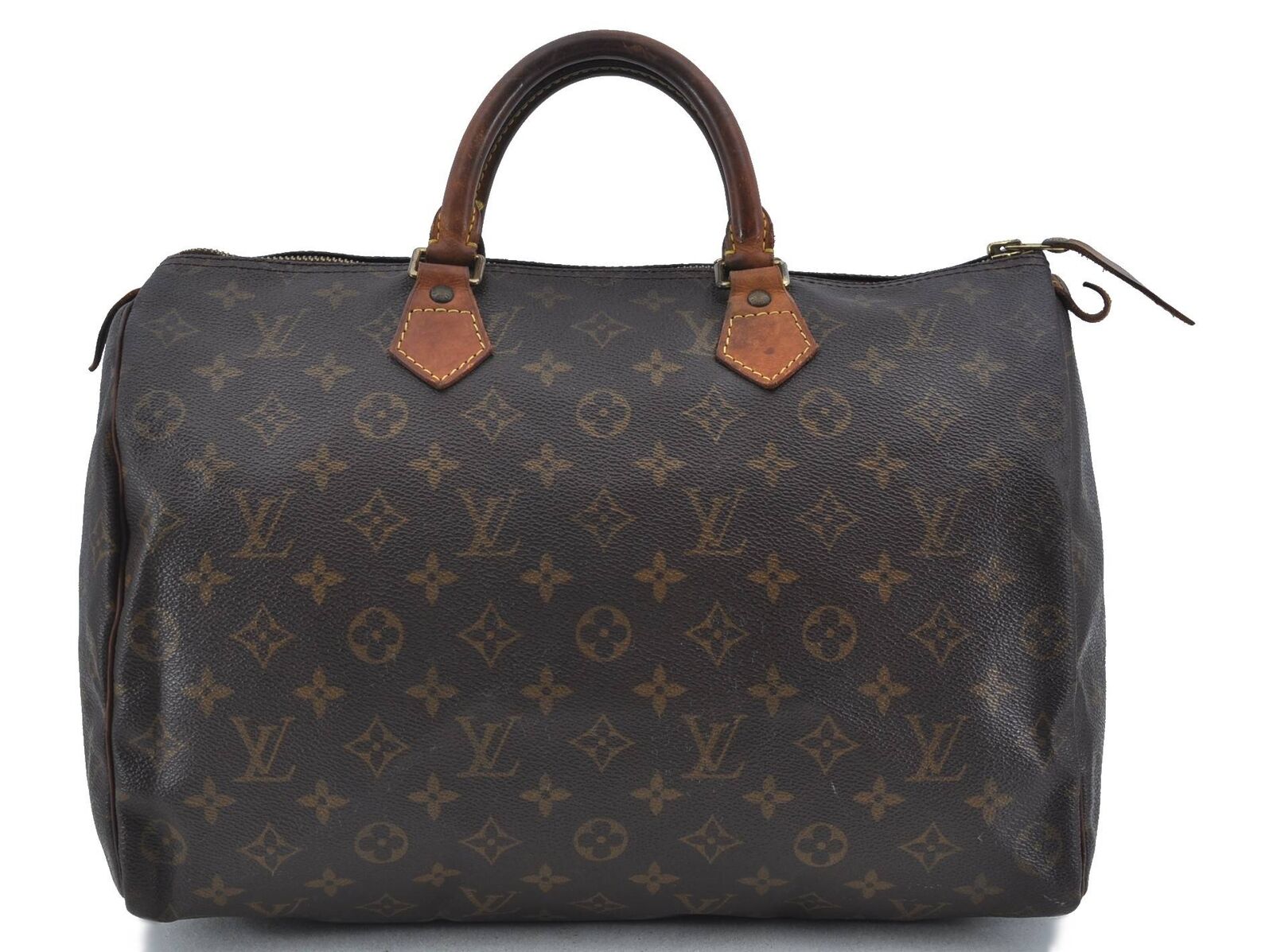 Authentic LOUIS VUITTON Monogram Speedy 35 Hand Bag M41524 LV H2326