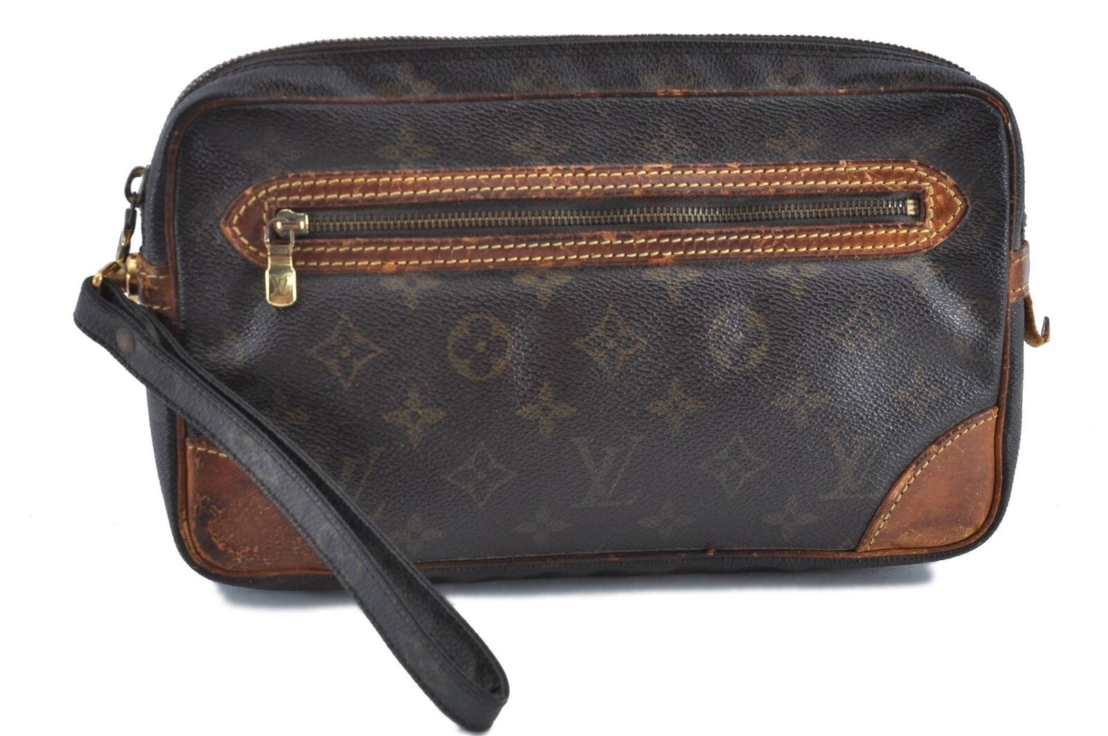 Auth LOUIS VUITTON Monogram Marly Dragonne GM Clutch Hand Bag M51825 LV H2351