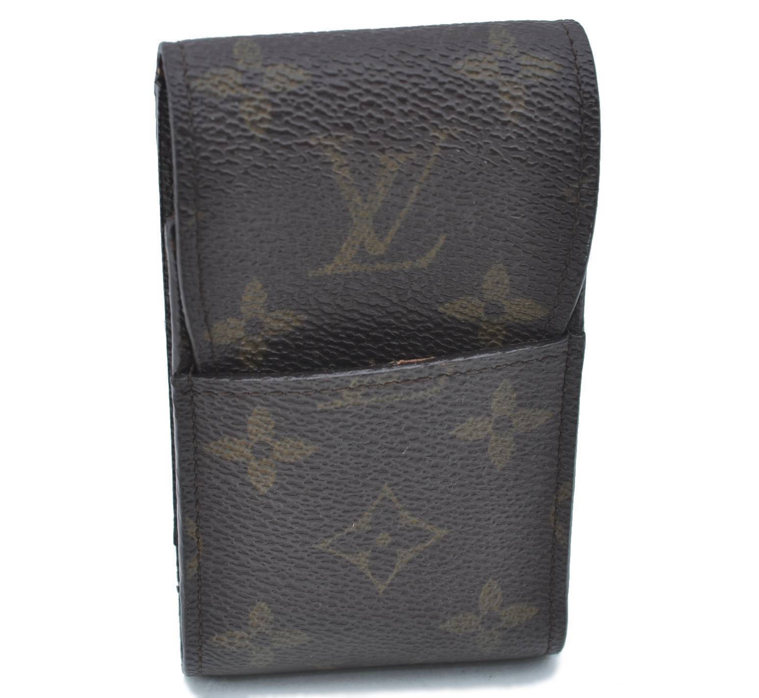 Authentic LOUIS VUITTON Monogram Etui Cigarette Case M63024 LV H2398