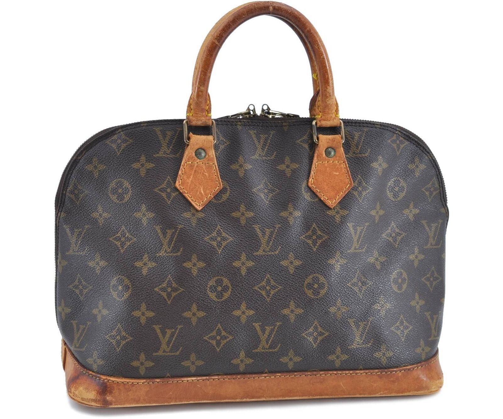 Authentic LOUIS VUITTON Monogram Alma Hand Bag M51130 LV H2410