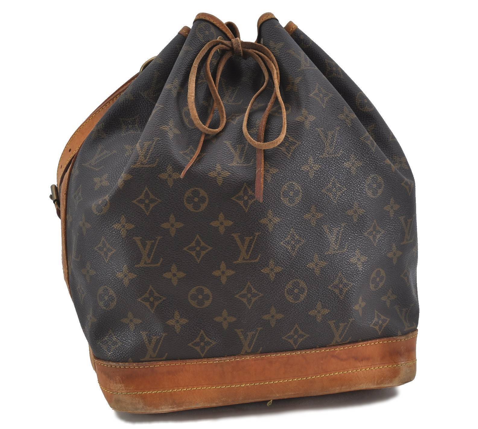 Authentic LOUIS VUITTON Monogram Noe Shoulder Bag M42224 LV H2413