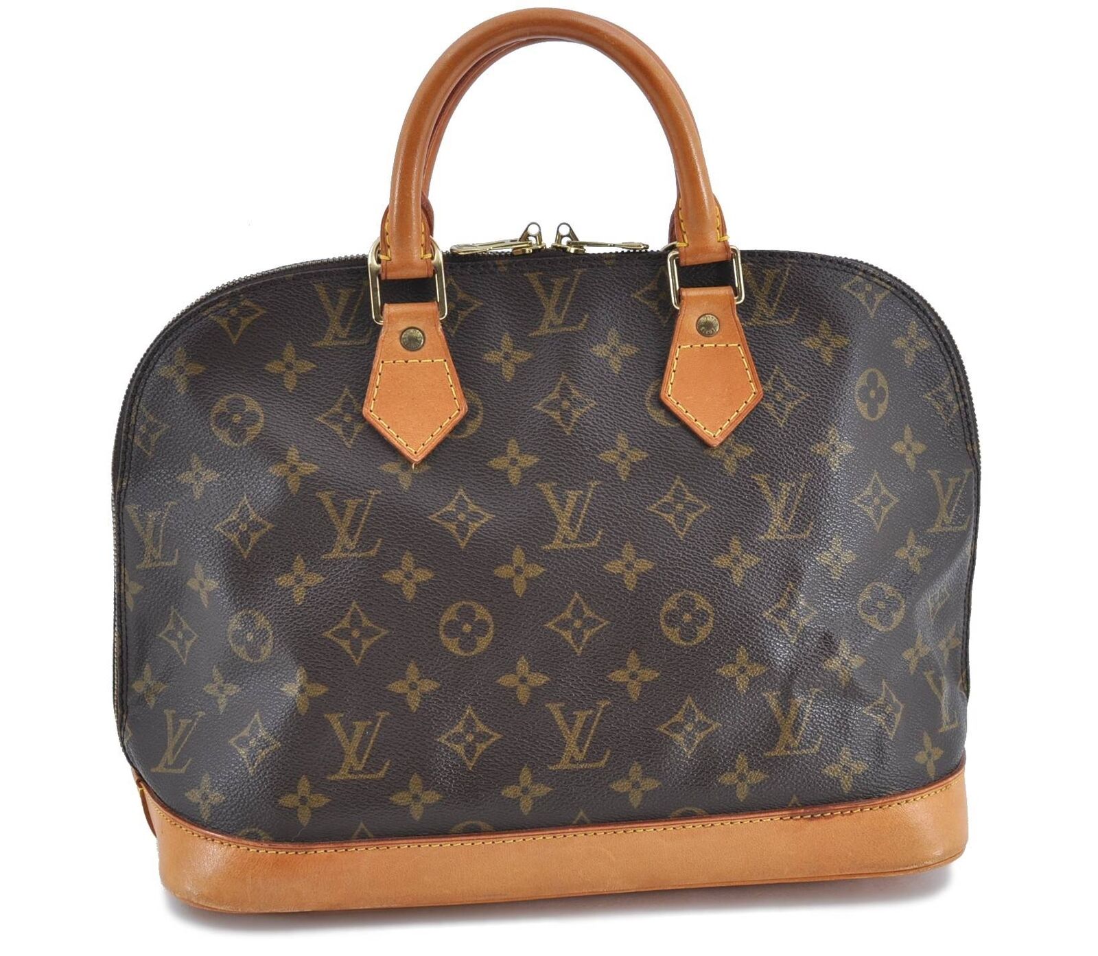 Authentic LOUIS VUITTON Monogram Alma Hand Bag M51130 LV H2467