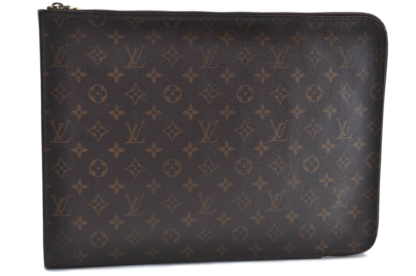 Authentic LOUIS VUITTON Monogram Poche Documents Documents Case M53400 LV H2707