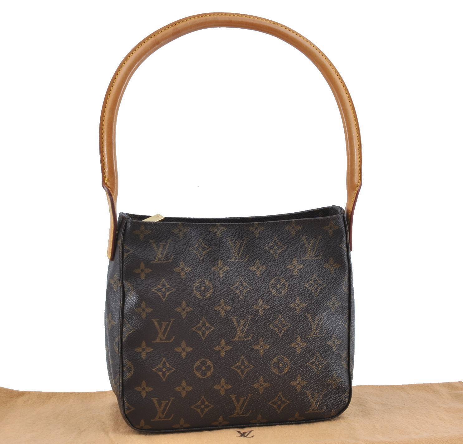 Authentic LOUIS VUITTON Monogram Looping MM Shoulder Bag M51146 LV H2712