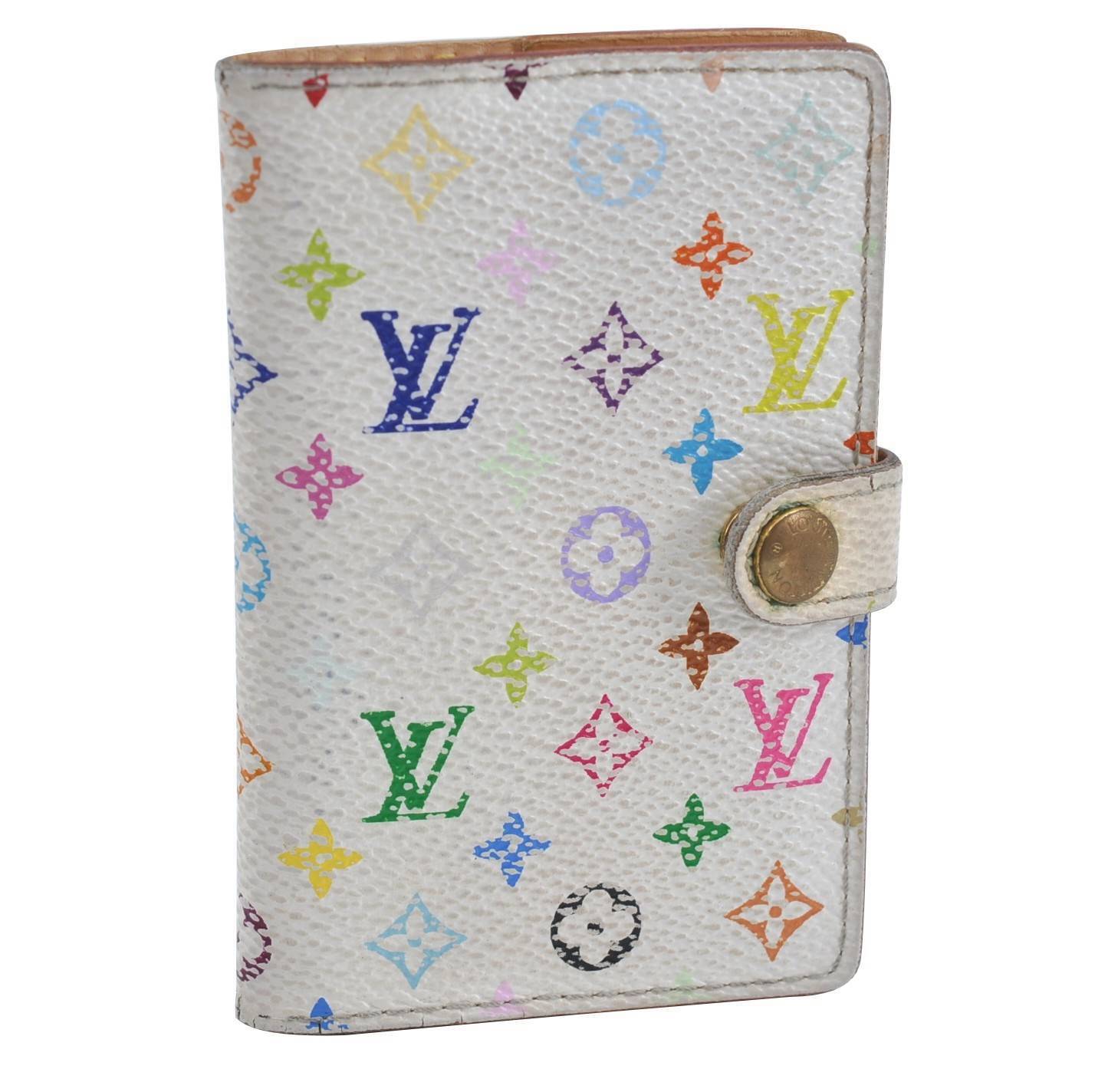 LOUIS VUITTON Monogram Multicolor Carnet De Bal Card Case White M92653 LV H2748