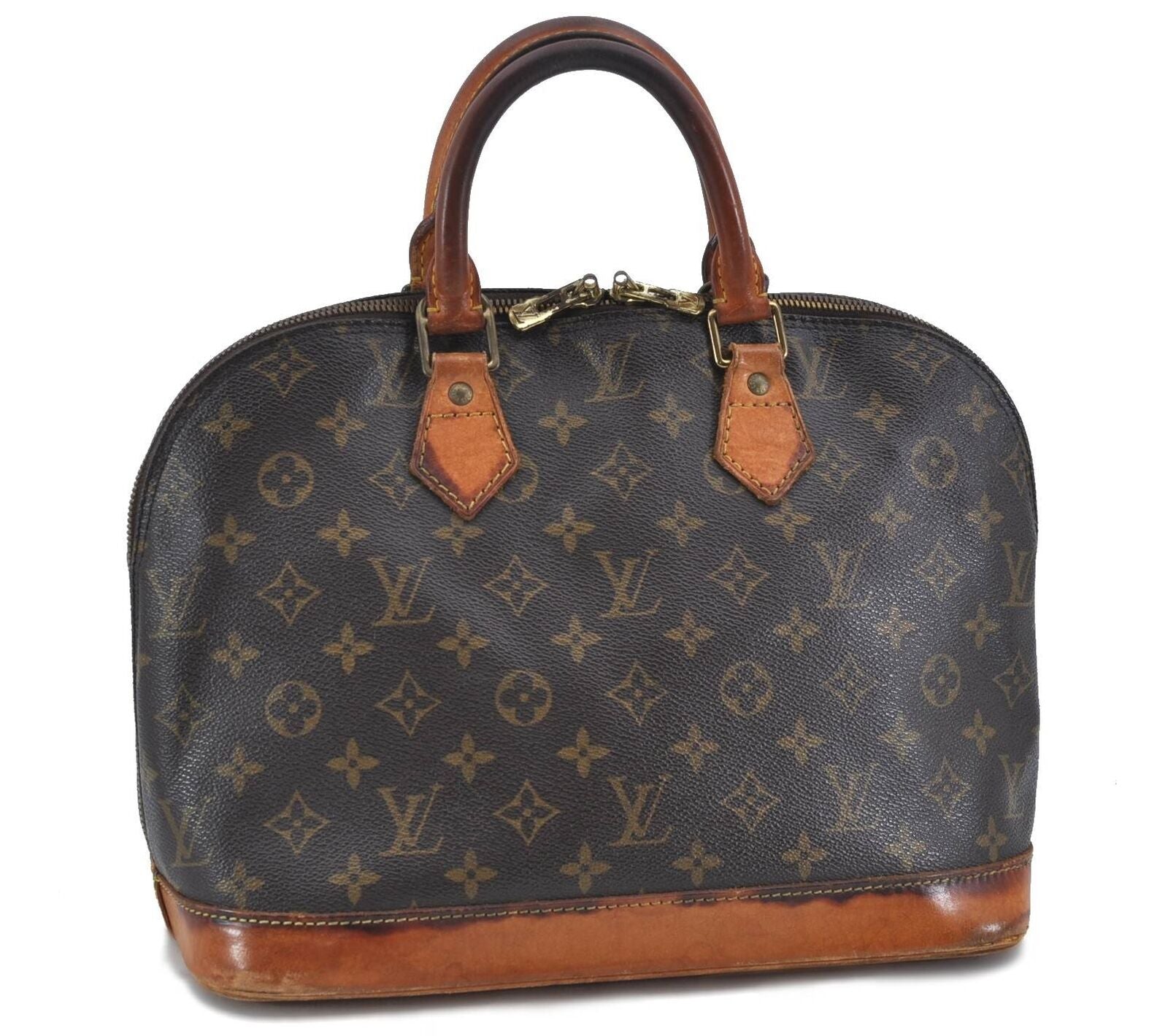 Authentic LOUIS VUITTON Monogram Alma Hand Bag M51130 LV H2781
