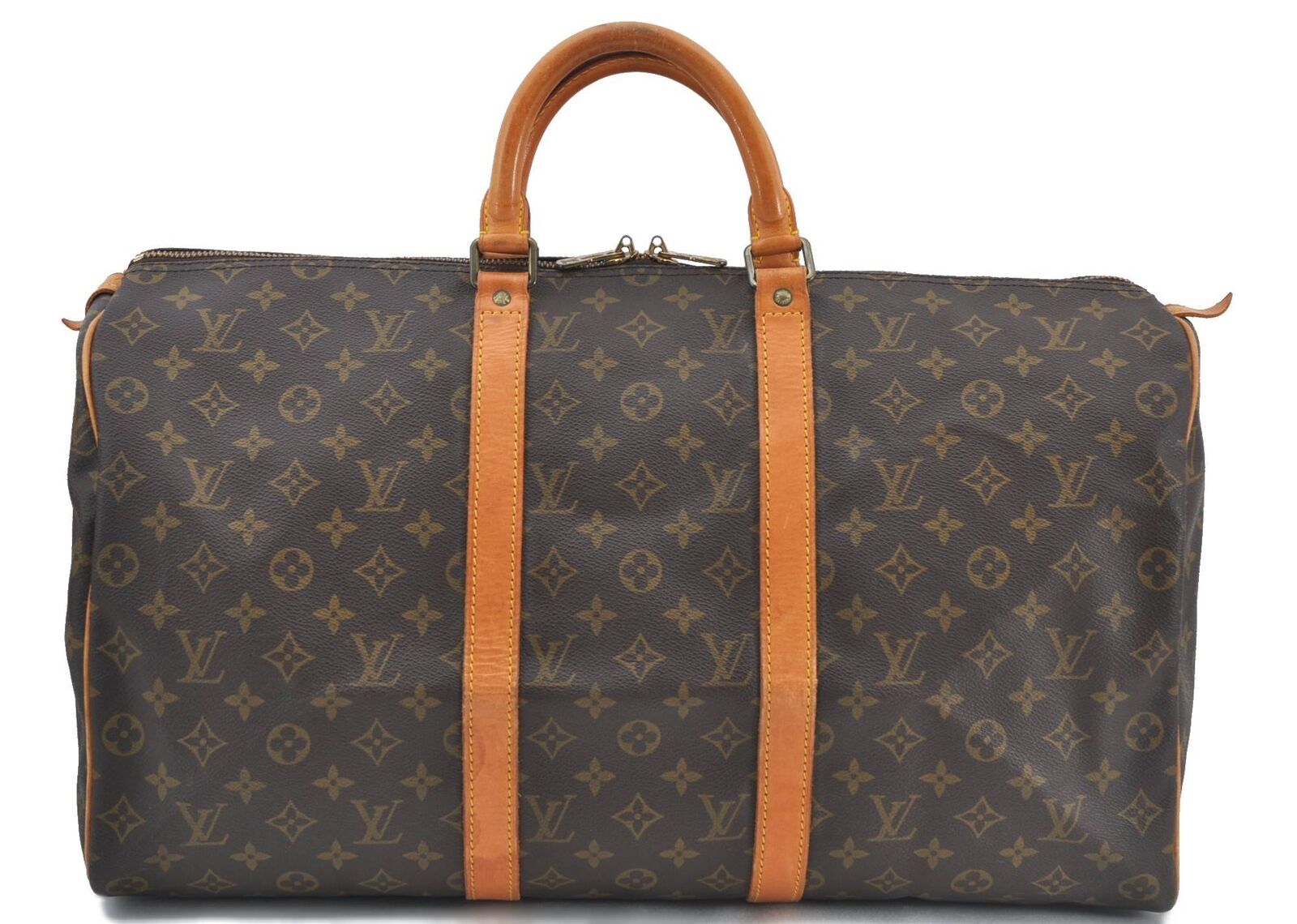 Authentic LOUIS VUITTON Monogram Keepall 50 Boston Bag M41426 LV H2794