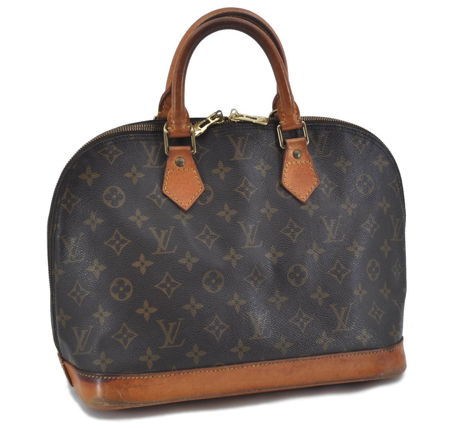 Authentic LOUIS VUITTON Monogram Alma Hand Bag M51130 LV H2814