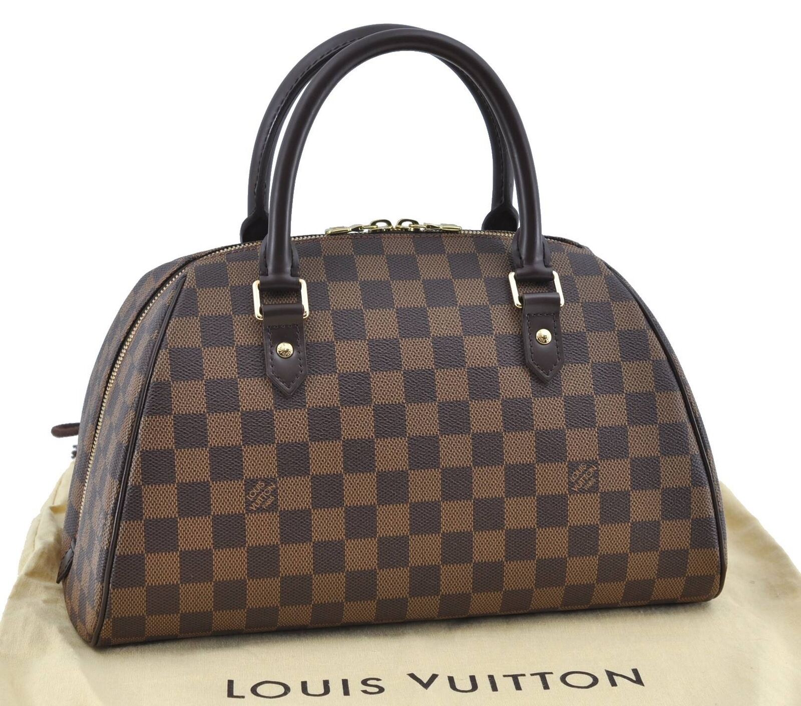 Authentic LOUIS VUITTON Damier Ribera MM Hand Bag N41434 LV H2824