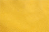 Authentic CHANEL Caviar Skin CC Logo Shoulder Tote Bag Yellow H2858