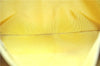 Authentic CHANEL Caviar Skin CC Logo Shoulder Tote Bag Yellow H2858