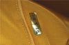 Authentic CHANEL Caviar Skin CC Logo Shoulder Tote Bag Yellow H2858