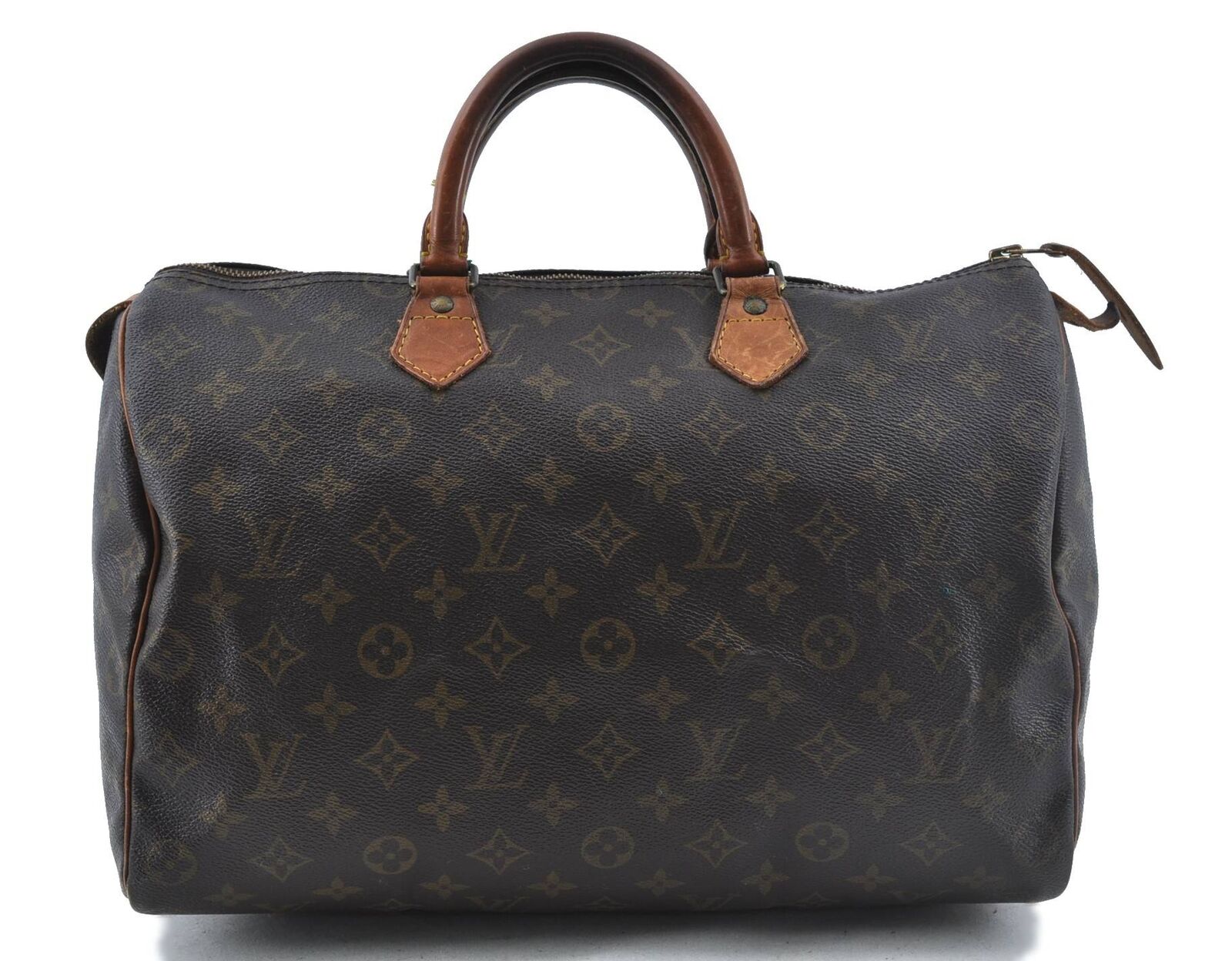 Authentic LOUIS VUITTON Monogram Speedy 35 Hand Bag M41524 LV H2879