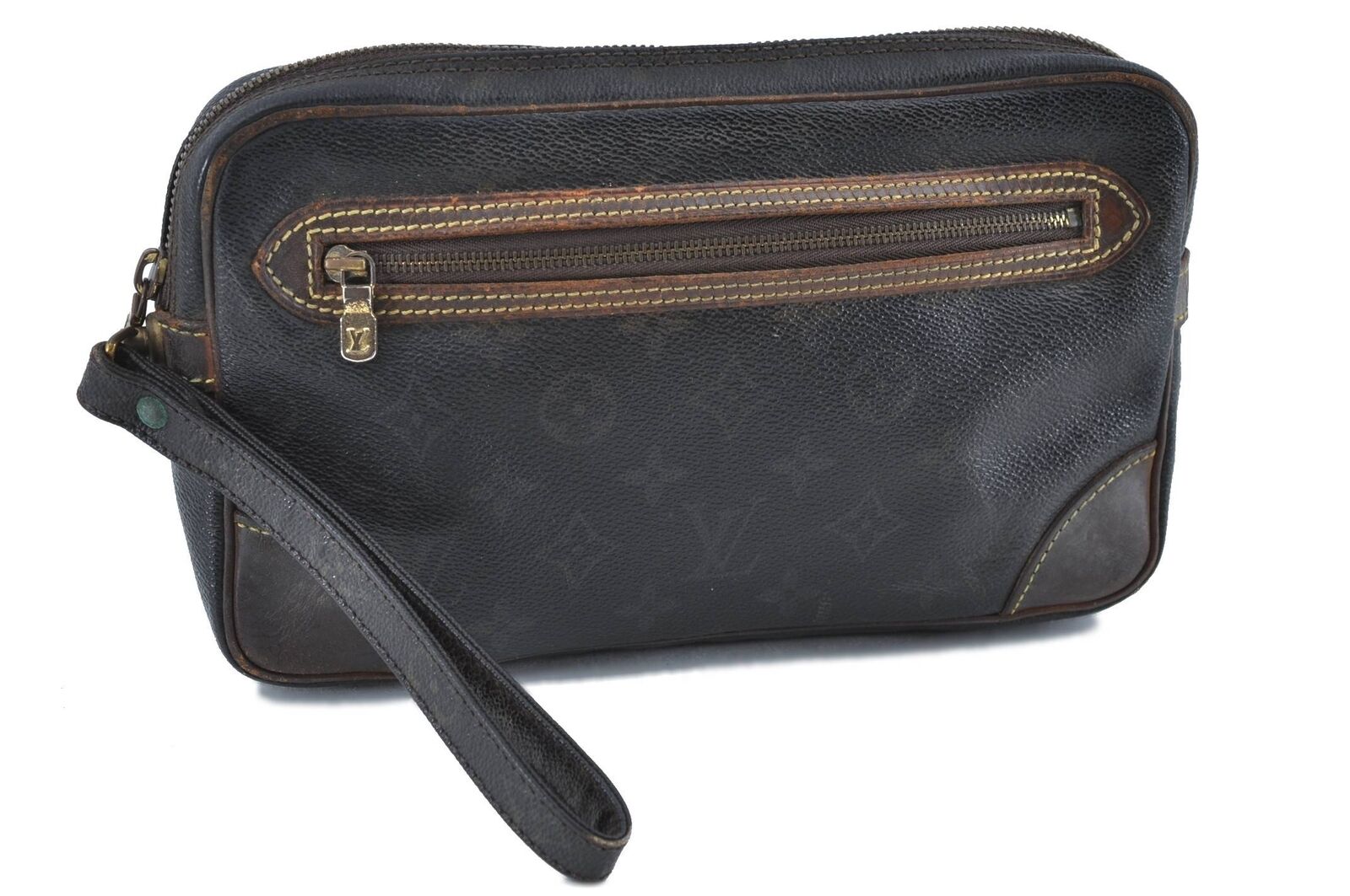 Auth LOUIS VUITTON Monogram Marly Dragonne GM Clutch Hand Bag M51825 LV H2884