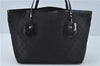 Authentic GUCCI Jolie Shoulder Tote Bag GG Canvas Enamel 211976 Black H2932