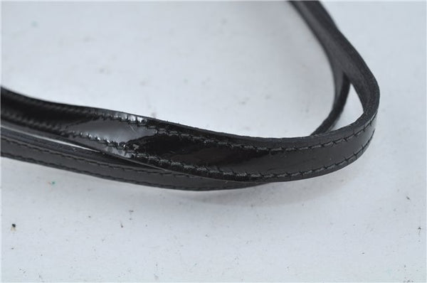 Authentic GUCCI Jolie Shoulder Tote Bag GG Canvas Enamel 211976 Black H2932