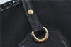 Authentic GUCCI Jolie Shoulder Tote Bag GG Canvas Enamel 211976 Black H2932