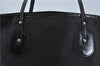 Authentic GUCCI Jolie Shoulder Tote Bag GG Canvas Enamel 211976 Black H2932