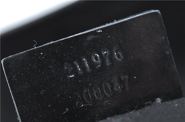 Authentic GUCCI Jolie Shoulder Tote Bag GG Canvas Enamel 211976 Black H2932