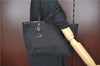 Authentic GUCCI Jolie Shoulder Tote Bag GG Canvas Enamel 211976 Black H2932