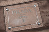 Authentic PRADA Leather Shoulder Hand Bag Purse Beige H3020