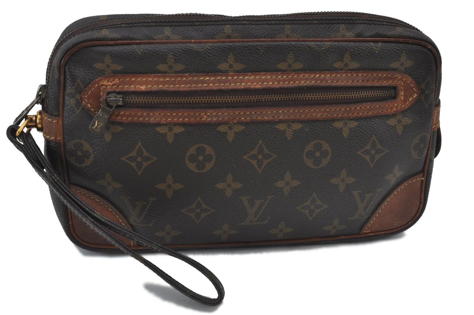 Auth LOUIS VUITTON Monogram Marly Dragonne GM Clutch Hand Bag M51825 LV H3030