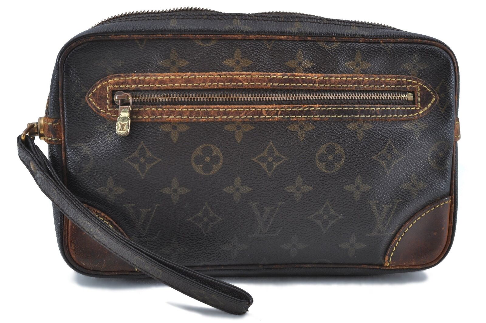 Auth LOUIS VUITTON Monogram Marly Dragonne GM Clutch Hand Bag M51825 LV H3061