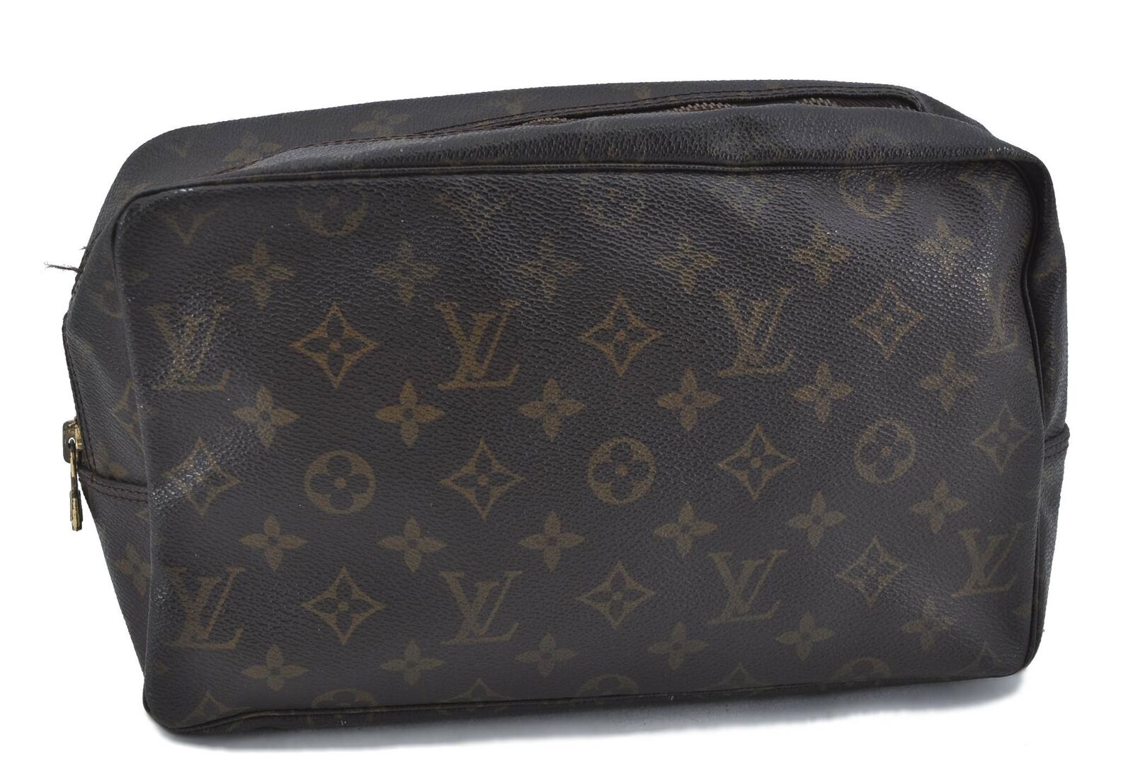 Auth LOUIS VUITTON Monogram Trousse Toilette 28 Clutch Hand Bag M47522 LV H3087