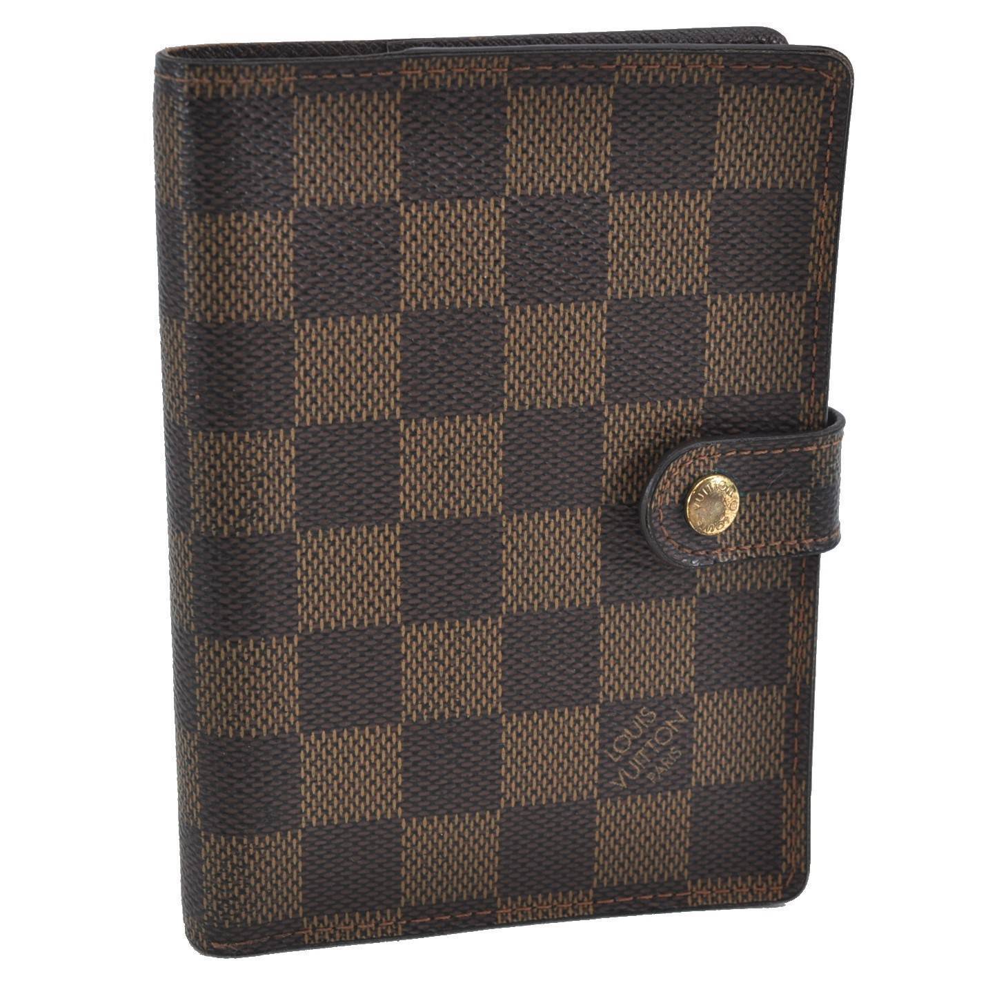 Authentic LOUIS VUITTON Damier Agenda PM Notebook Cover R20700 LV H3144