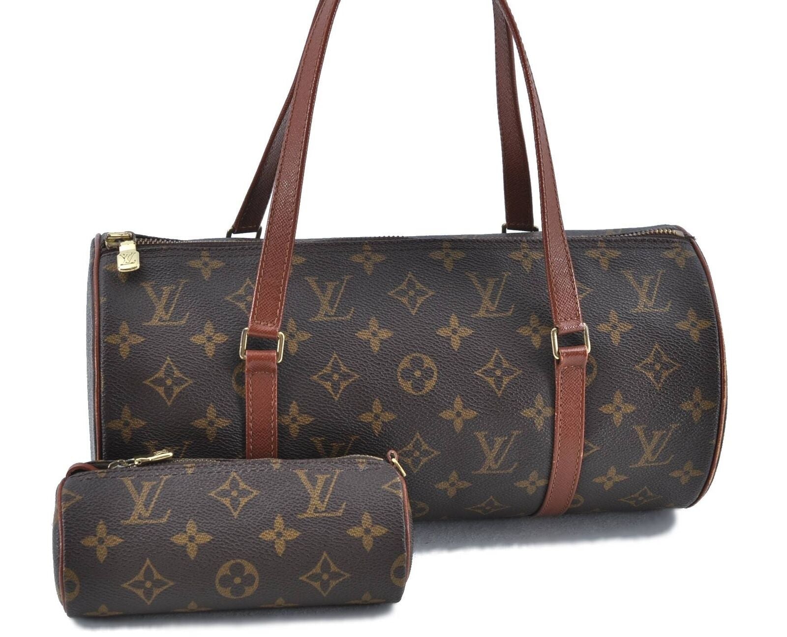 Authentic LOUIS VUITTON Monogram Papillon 30 Hand Bag Old Model LV H3145