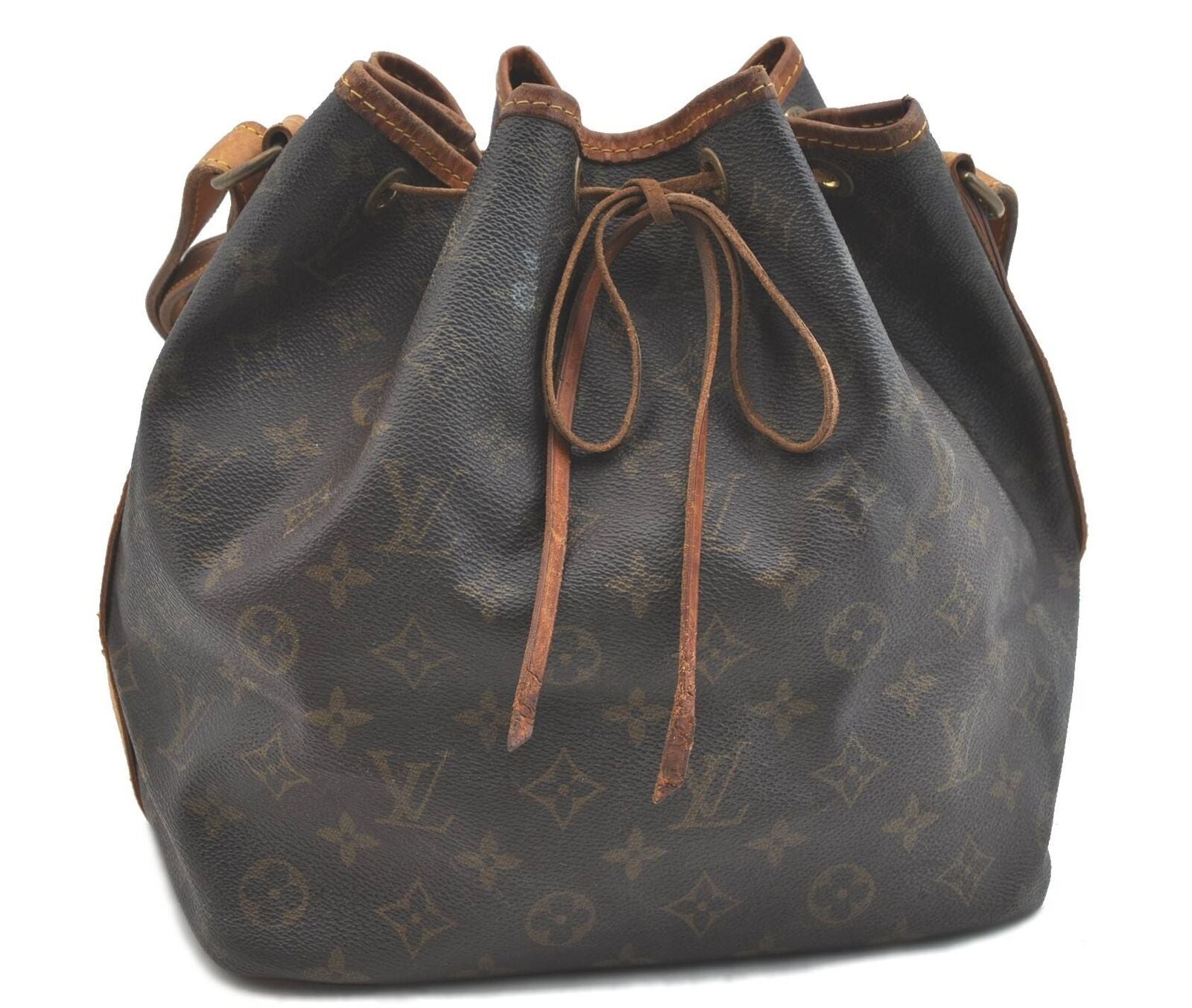 Authentic LOUIS VUITTON Monogram Petit Noe Shoulder Bag M42226 LV H3273
