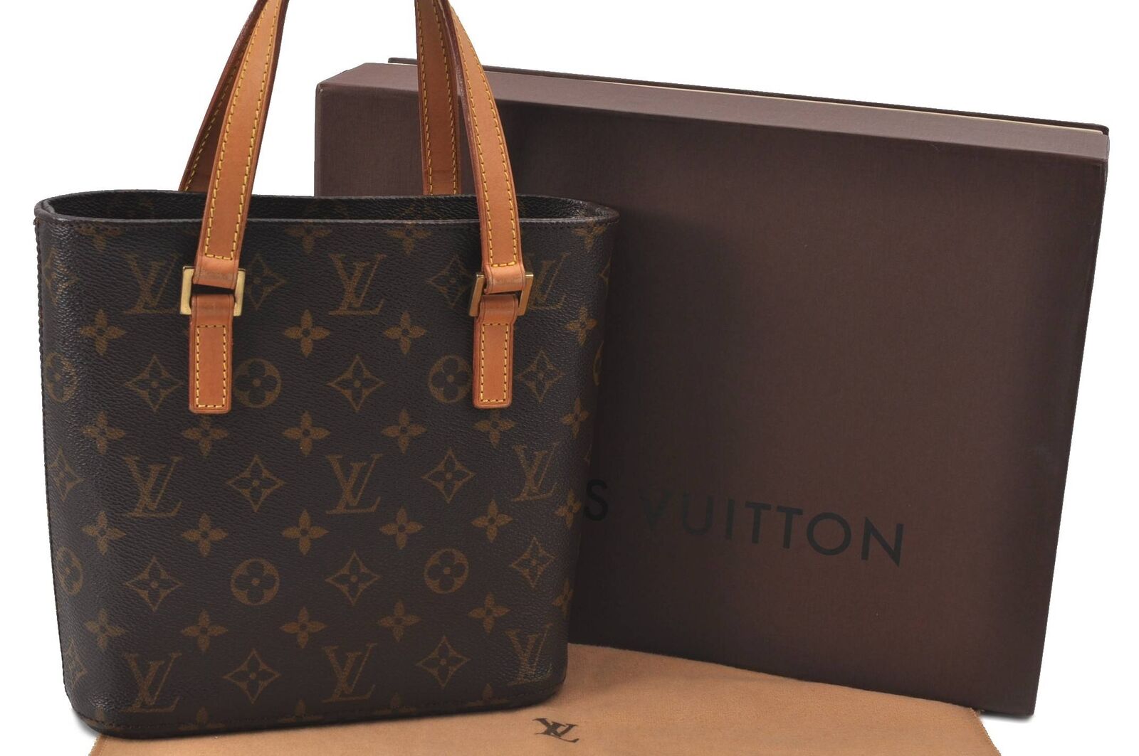 Authentic LOUIS VUITTON Monogram Vavin PM Hand Bag M51172 LV Box H3283