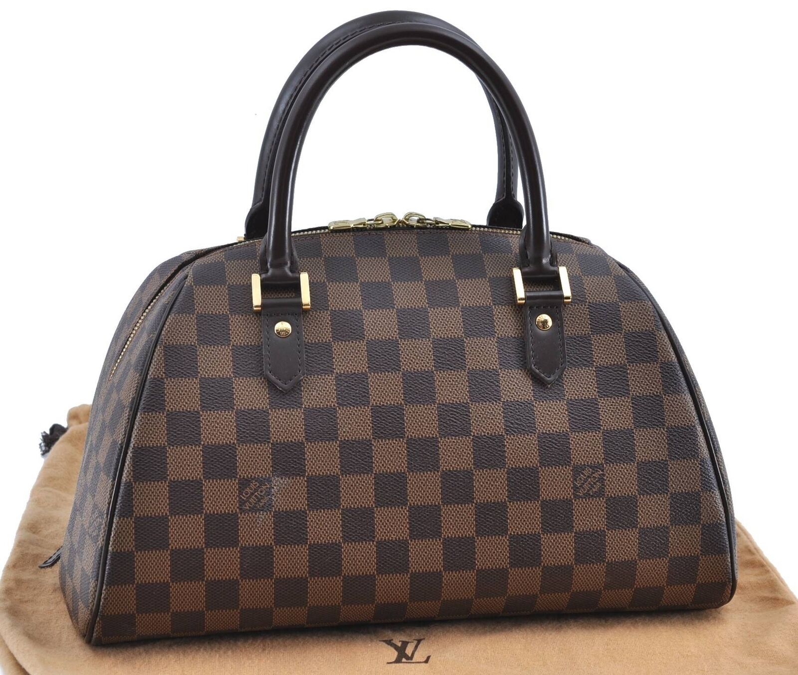 Authentic LOUIS VUITTON Damier Ribera MM Hand Bag N41434 LV H3292