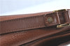 Authentic Burberrys Vintage Leather Shoulder Cross Body Bag Purse Brown H3309