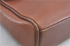 Authentic Burberrys Vintage Leather Shoulder Cross Body Bag Purse Brown H3309