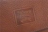 Authentic Burberrys Vintage Leather Shoulder Cross Body Bag Purse Brown H3309