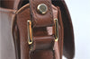 Authentic Burberrys Vintage Leather Shoulder Cross Body Bag Purse Brown H3309