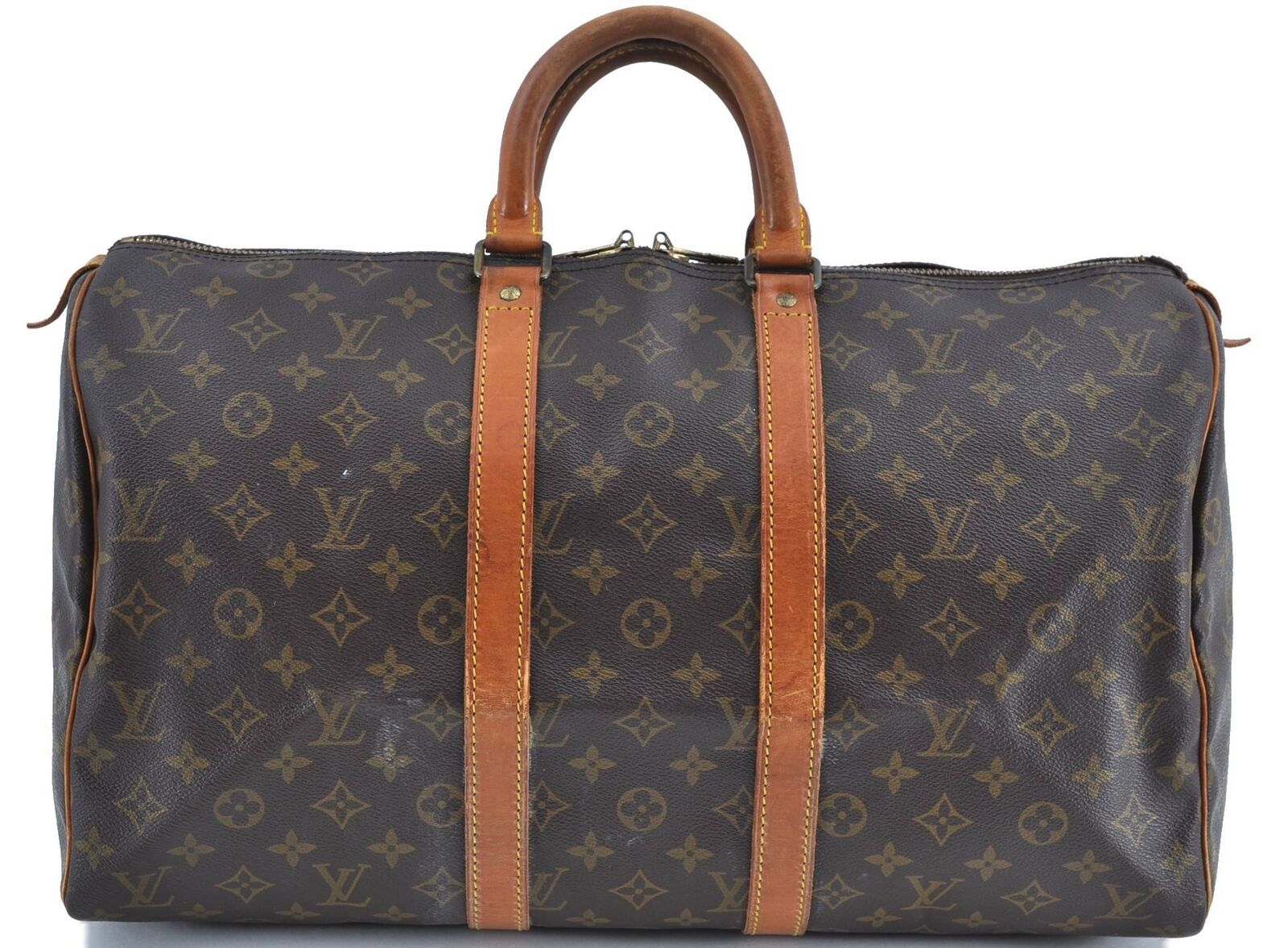 Authentic LOUIS VUITTON Monogram Keepall 45 Boston Bag Old Model LV H3316