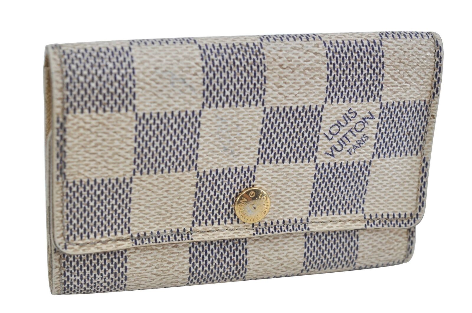 Authentic LOUIS VUITTON Damier Azur Multicles 6 Key Case Holder N61745 LV H3370