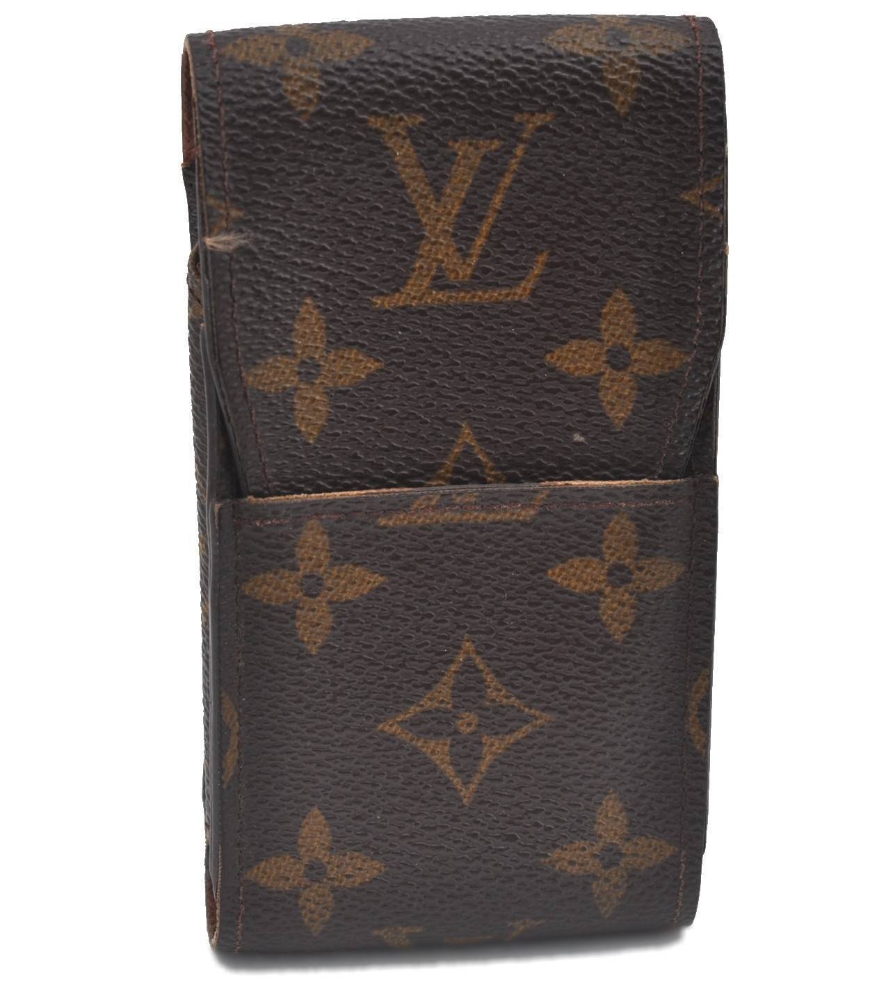 Authentic LOUIS VUITTON Monogram Etui Cigarette Case M63024 LV H3469