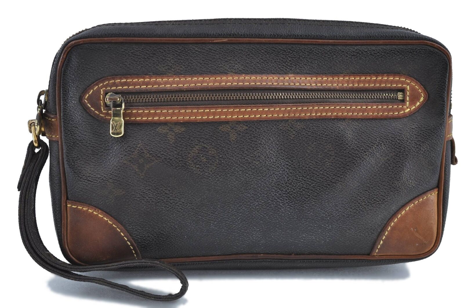 Auth LOUIS VUITTON Monogram Marly Dragonne GM Clutch Hand Bag M51825 LV H3508