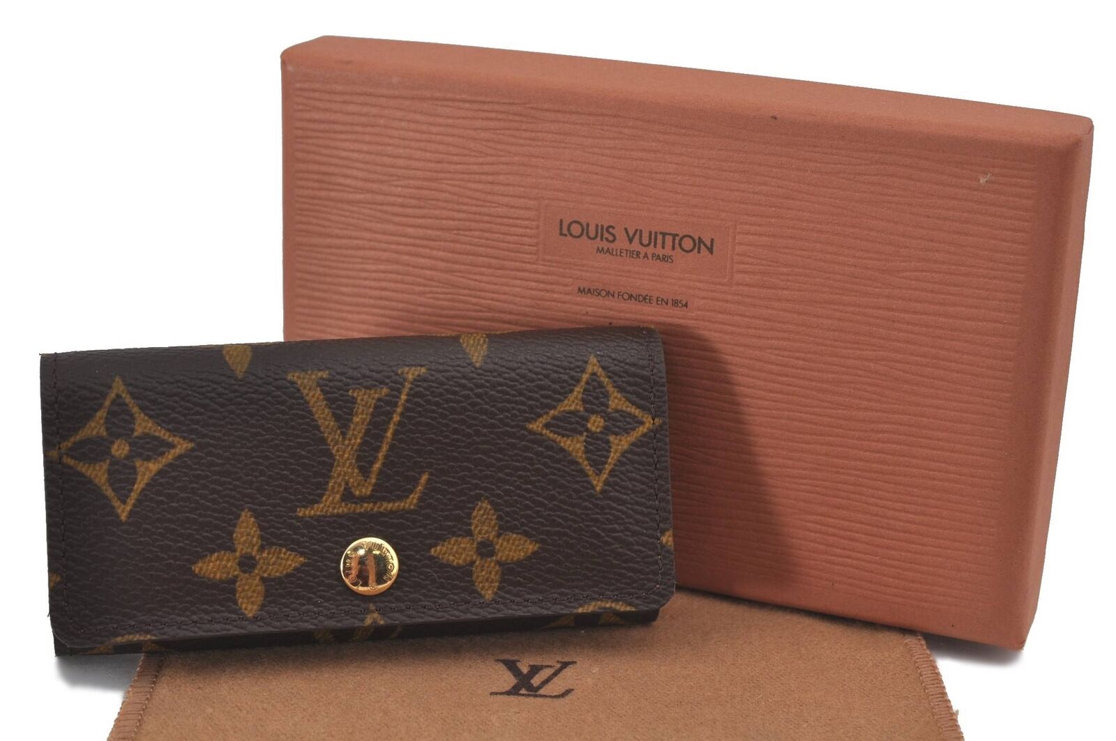 LOUIS VUITTON Monogram Multicles 4 Four Hooks Key Case Pimon M60706 Box LV H3511